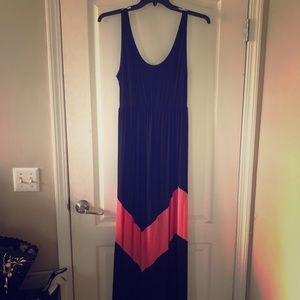 Chevron maxi dress